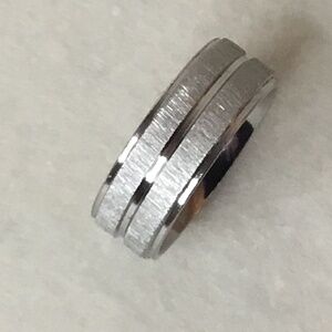 Men’s Stainless Steel Silver Ring Size 9